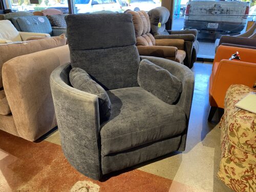 PARKER LIVING Power Swivel Glider Recliner in Dark Grey