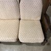 Antiqued Pine Old Tavern Frame Three Seater Sofa with Off White Cushions