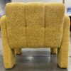 Modern Yellow Accent Chair with U-Shaped Legs