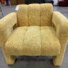 Modern Yellow Accent Chair with U-Shaped Legs