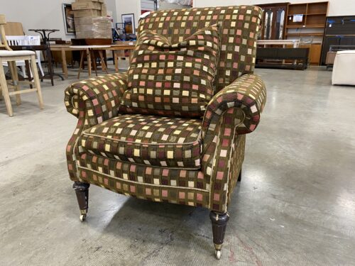 DREXEL Heritage Vintage Checkered Arm Chair