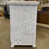 White Wicker 6 Drawer Lowboy Dresser
