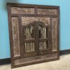 Rustic Wall Mirror with Shutters