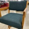 Emerald Green Swiveling Stool with Oak Tapered Base (Set of 2)