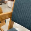 Emerald Green Swiveling Stool with Oak Tapered Base (Set of 2)
