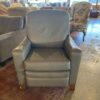 LA-Z-BOY Grey Leather Push Back Recliner Chair