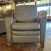 LA-Z-BOY Grey Leather Push Back Recliner Chair