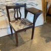 Antique Telephone Chair with Tapestry Seat