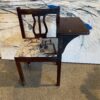 Antique Telephone Chair with Tapestry Seat