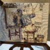 Antique Telephone Chair with Tapestry Seat