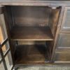 STYLE N LIVING Black Sideboard w/ 2 Glass Cabinets