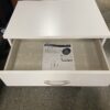 SOUTH SHORE White Nightstand w/ Bottom Storage