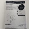 SOUTH SHORE White Nightstand w/ Bottom Storage