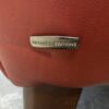 NATUZZI Red Leather 3 Seater Sofa