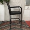 Tall Dark Brown Wicker Outdoor Chairs (Set of 2)
