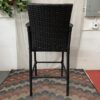 Tall Dark Brown Wicker Outdoor Chairs (Set of 2)