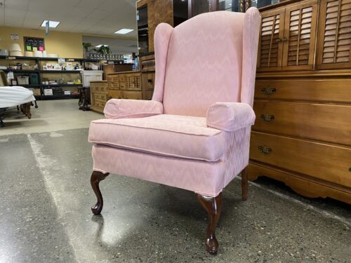 PALMER HOUSE Light Pink Wingback Armchair