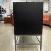 FOUR HANDS Trey Sideboard with Leather Handles in Blackwash Poplar