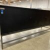 FOUR HANDS Trey Sideboard with Leather Handles in Blackwash Poplar