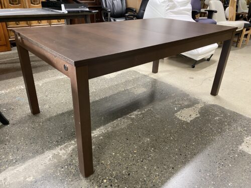 IKEA Ekedalen Dark Brown Rectangular Dining Table w/ Built in Leaf