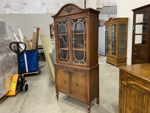 BERNHARDT 1950's China Hutch with Glass Doors