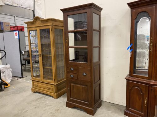 Vintage Bar Cabinet with Key