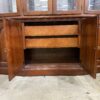 PENNSYLVANIA HOUSE Dark Cherry Breakfront China Hutch with Glass Shelves