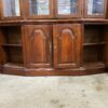 PENNSYLVANIA HOUSE Dark Cherry Breakfront China Hutch with Glass Shelves