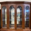PENNSYLVANIA HOUSE Dark Cherry Breakfront China Hutch with Glass Shelves