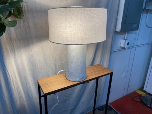 RESTORATION HARDWARE Merritt Marble Table Lamp in Beige