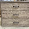Petite Greywash Dresser with Black Handles