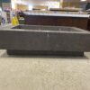RESTORATION HARDWARE Ixtapa Rectangular Plinth Fire Table in Black Sand