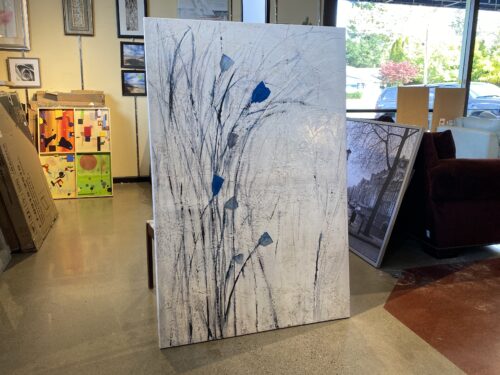 Abstract Floral Stretched Canvas Art