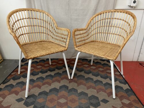 IKEA Nilsove Rattan Chairs (Set of 2)