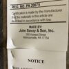 JOHN SAVOY AND SONS Blue Herringbone Fabric Accent Chair