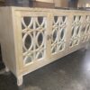 Natural Wood Mirrored Credenza