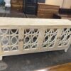 Natural Wood Mirrored Credenza
