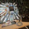 Stained Glass Semi-Flush Ceiling Mount Light Fixture