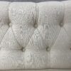 PIER 1 IMPORTS Rolled Arm Tufted Cream Loveseat
