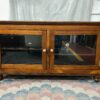 Dark Wood Media Cabinet w/ 2-Doors