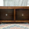 Dark Wood Media Cabinet w/ 2-Doors