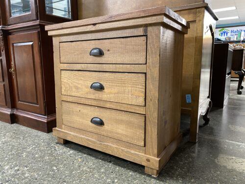 Distressed Pine 3-Drawer Wooden Dresser