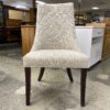 Cream Upholstered Armless Dining Chairs (Set of 4)