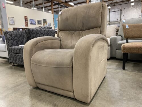 ULTRA COMFORT Light Brown Power Lift recliner