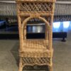 Petite Square Natural Wicker Accent Table