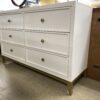 LEGACY CLASSIC KIDS Rachel Ray White 6-Drawer Dresser w/ Gold Accents
