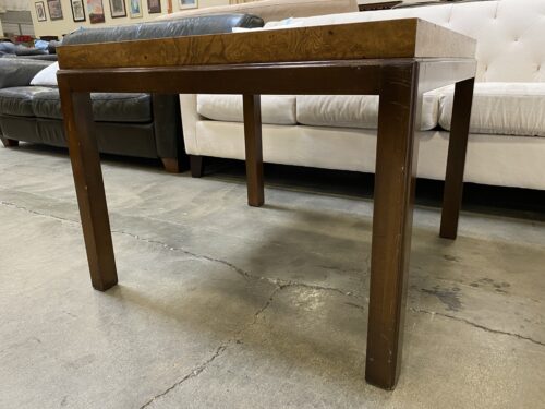 Walnut Burl Square Coffee Table