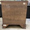 ETHAN ALLEN Georgian Court Dark Mahogany Finished 4 Drawer Nightstand with Glass Top