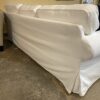 White Slipcover 3-Seat Sofa w/ Lounger