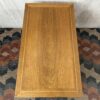 Vintage Wooden Accent Table w/ Rattan Sides